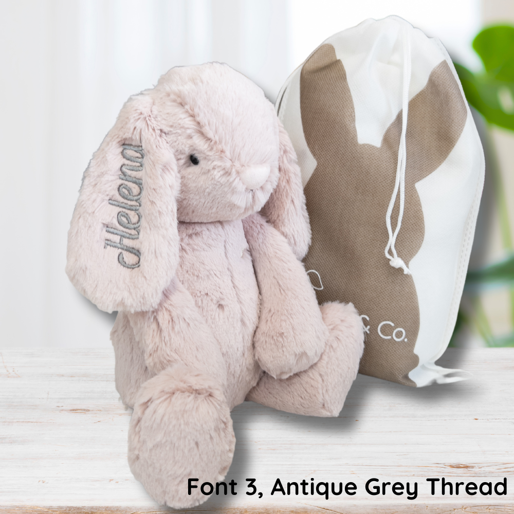 Personalised Jamie Kay Snuggle Bunnies - Penelope the Bunny Blush 30cm