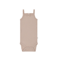 Jamie Kay Organic Cotton Modal Singlet Bodysuit | Dusky Rose