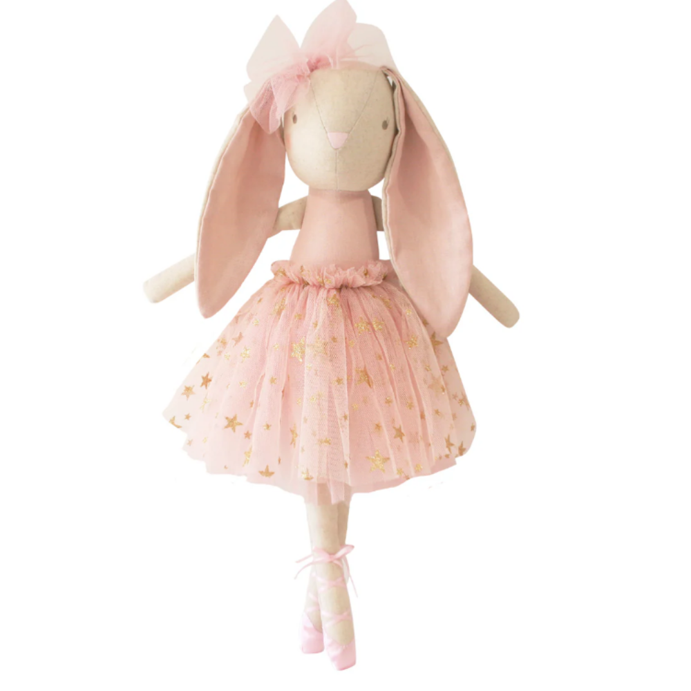 Personalised Alimrose Bronte Ballerina Bunny - Pale Pink