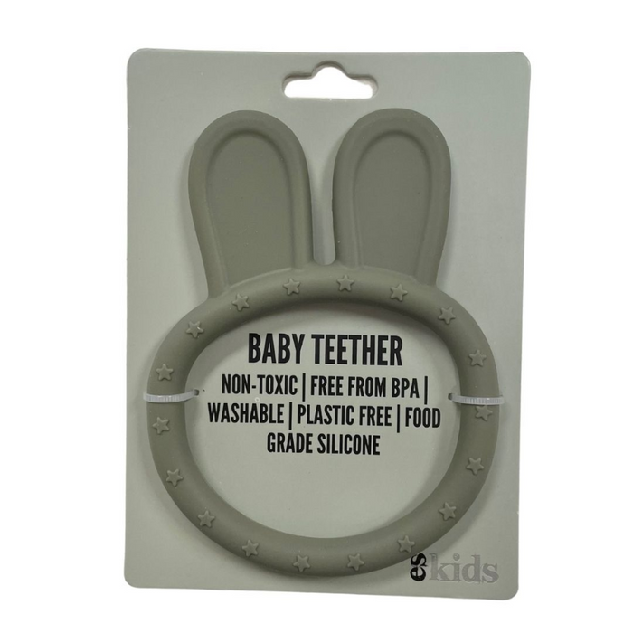 ES Kids | Silcone Bunny Teether - Olive