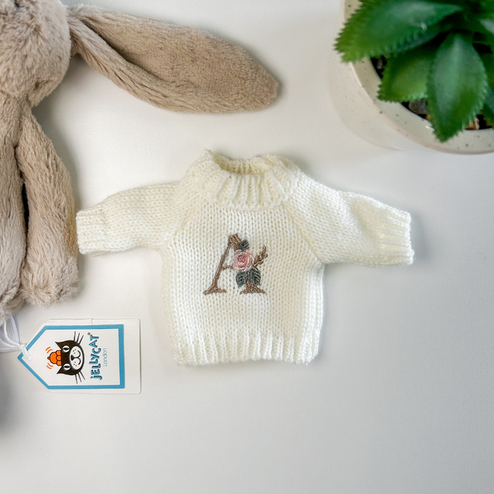 Personalised Jellycat Bunny Jumper - Cream (SMALL)