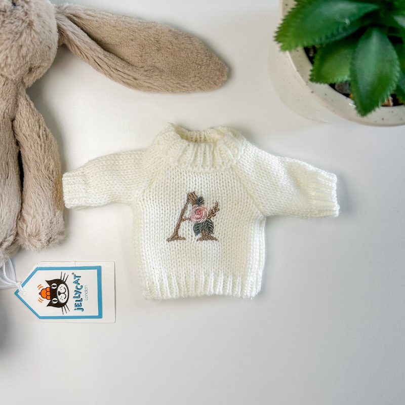 Personalised Bunny Jumper - Cream (SMALL)