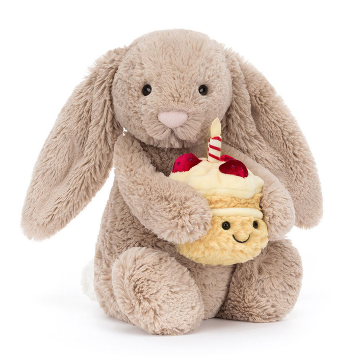 Jellycat Bashful Bunny - Beige Birthday Cake