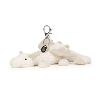 Jellycat Bag Charm - Snow Dragon