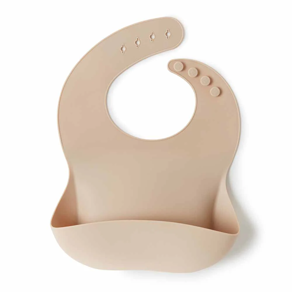 Snuggle Hunny Silicone Bib | Pebble