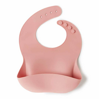 Snuggle Hunny Silicone Bib | Rose