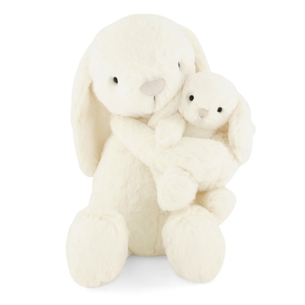 Personalised Jamie Kay Snuggle Bunnies - Frankie the Bunny 30cm Marshmallow