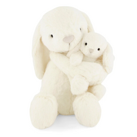 Personalised Jamie Kay Snuggle Bunnies - Frankie the Bunny - Marshmallow 30cm