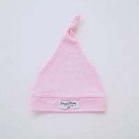 Snuggle Hunny Jersey Organic Knotted Beanie | Baby Pink