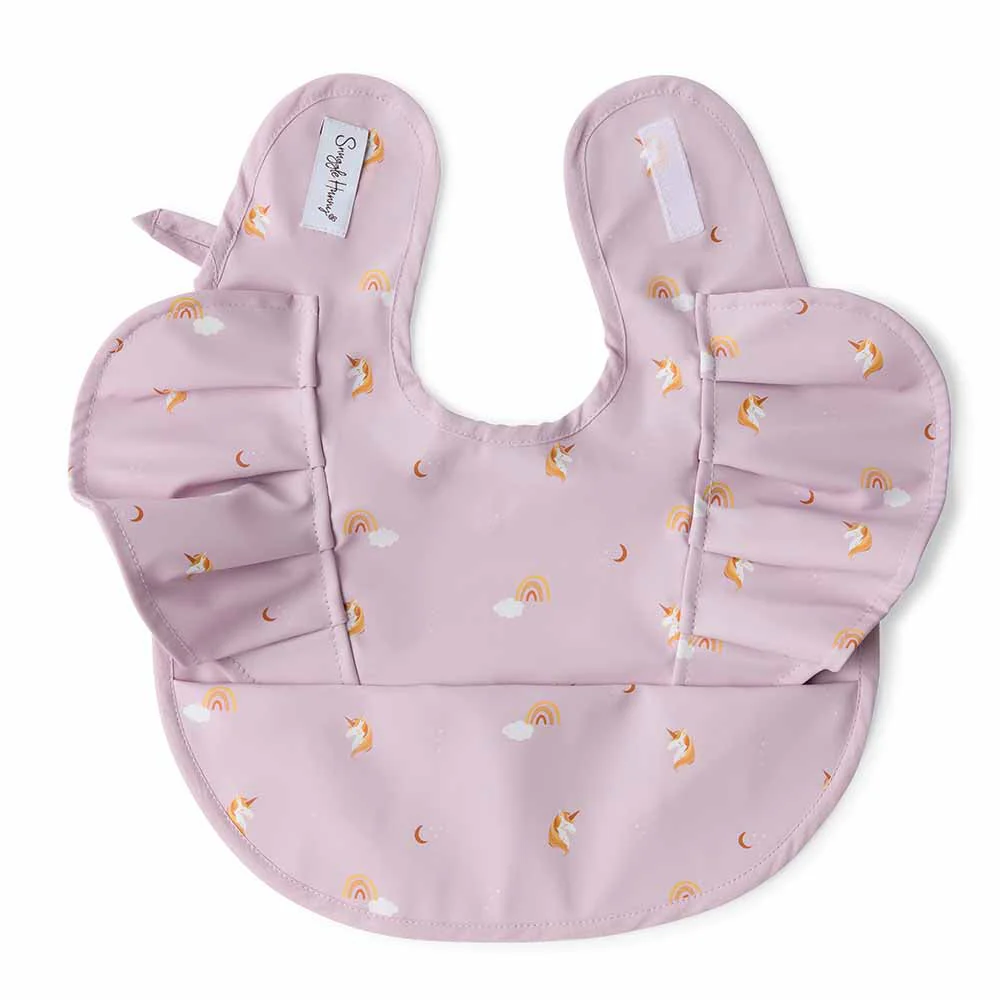 Snuggle Hunny Bib | Unicorn Frill