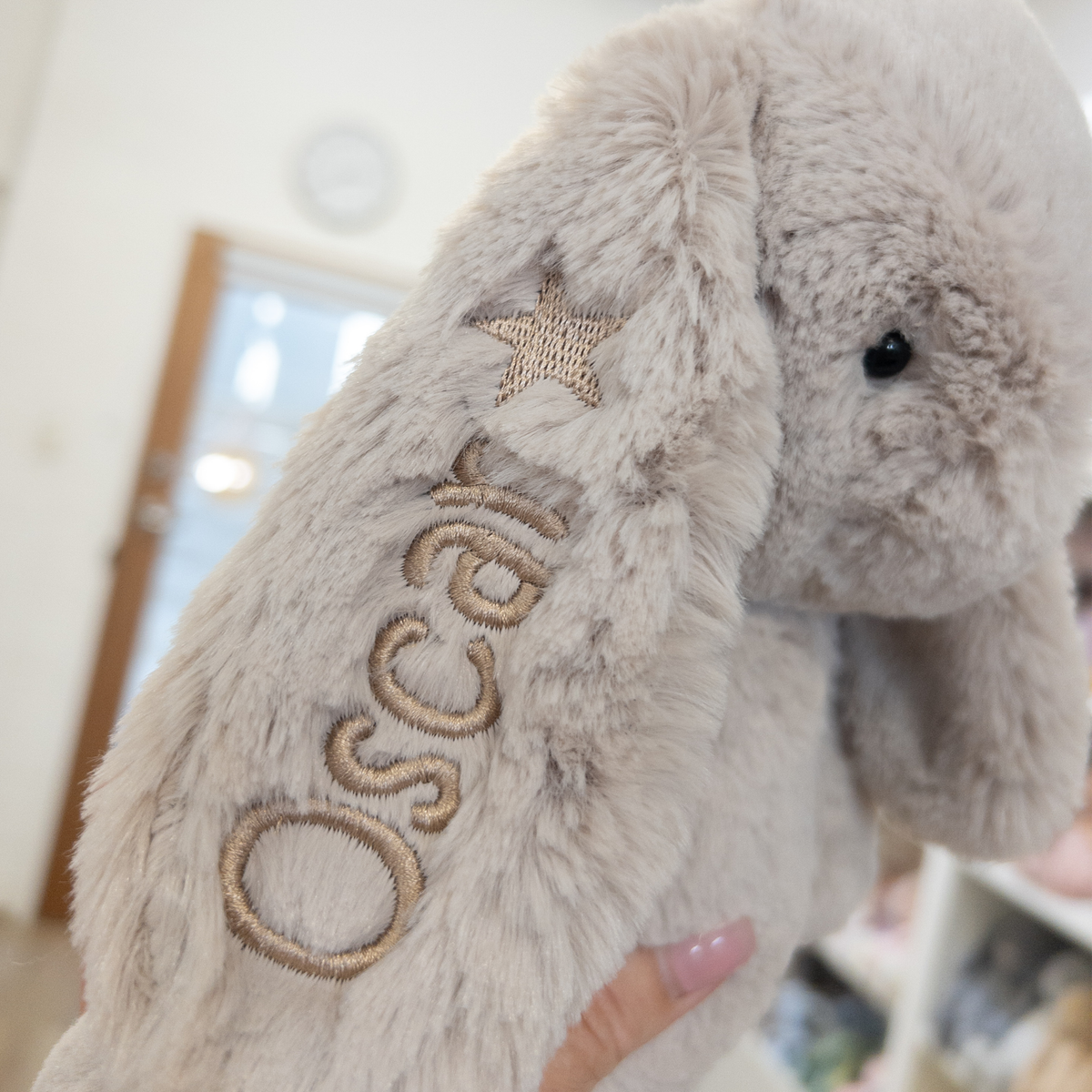 Pre-Stitched "Oscar" Bunny - Beige Snuggle Bunnies