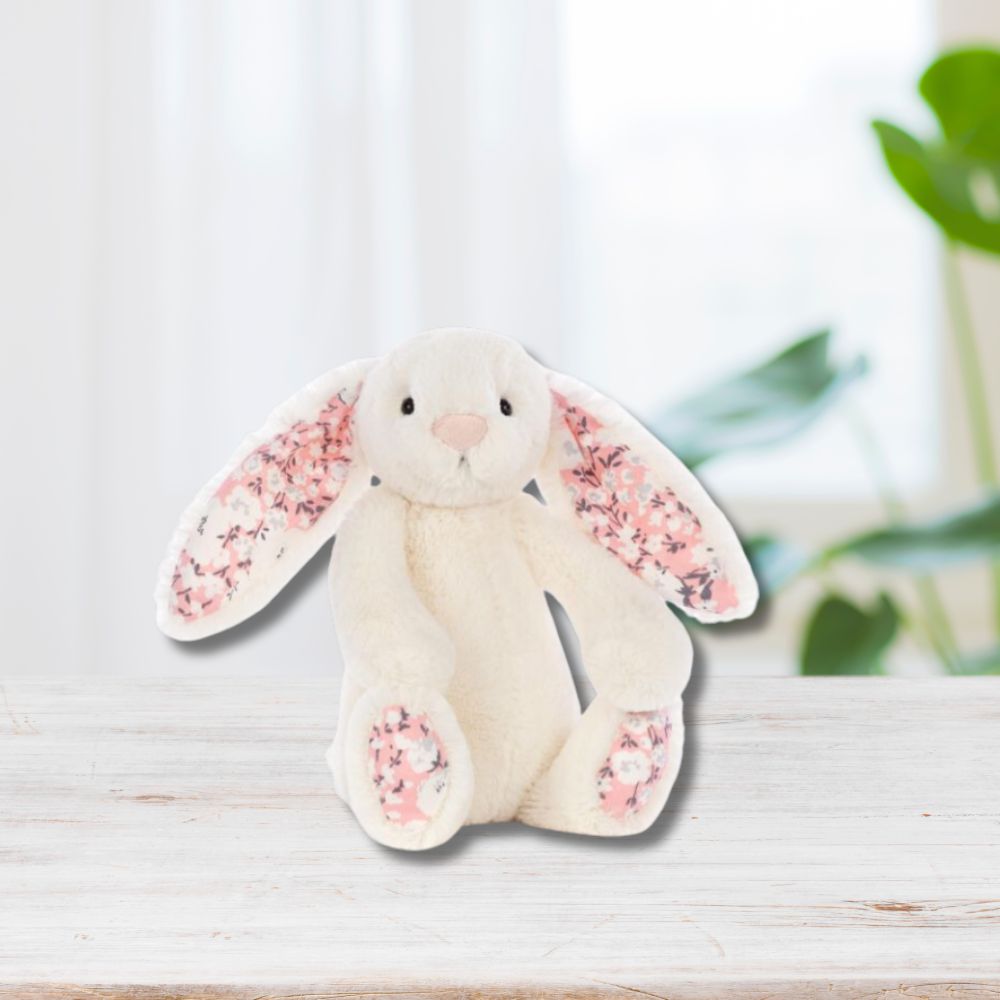 Personalised Jellycat Bunny - Cherry Blossom SMALL