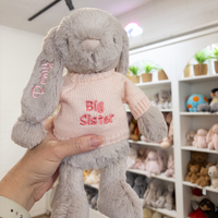 Big Sister Bunny & Jumper - Beige 30cm