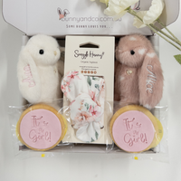 Personalised Baby Gift Hamper - Twin Girls