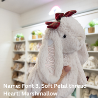 Jamie Kay Snuggle Bunnies - Penelope Red Bow 30cm