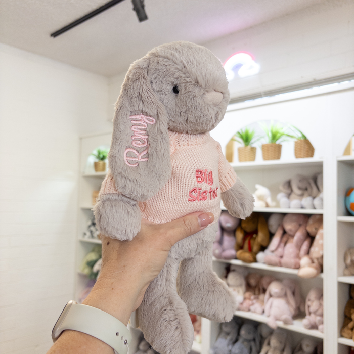 Big Sister Bunny & Jumper - Beige 30cm