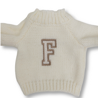 Personalised Christmas Bunny Jumpers - Red & Cream (MEDIUM)