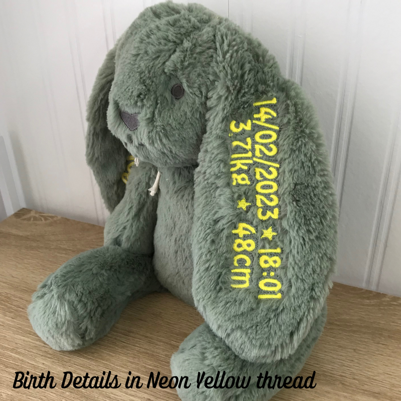 Personalised Beau Bunny - Sage