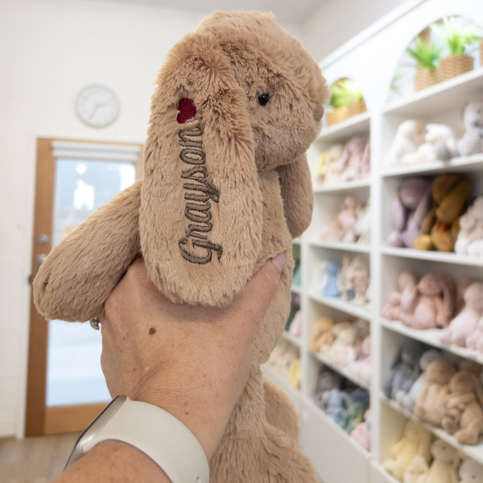 Pre-Stitched "Grayson" Bunny - Caramel Snuggle Bunnies