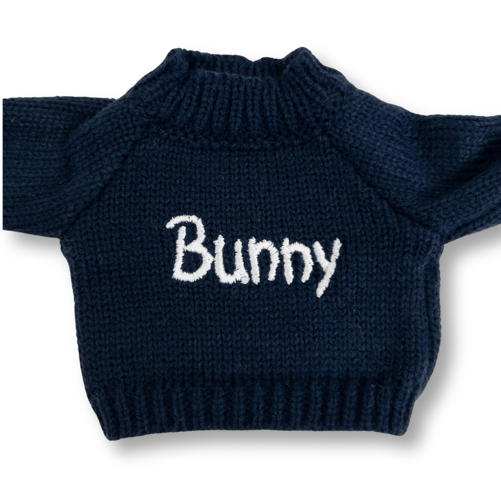 Personalised Bunny Jumper - Navy (MEDIUM)