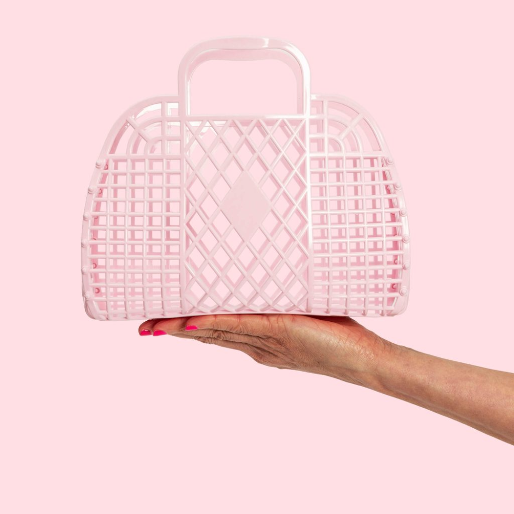 Sun Jellies Small Retro Basket -Pink