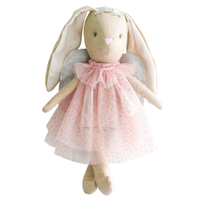 Personalised Alimrose Pink Mini Angel Bunny