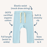 Snuggle Hunny Organic Pants | Baby Blue