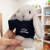 Little Brother Bunny & Jumper - Beige 15cm