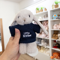 Little Brother Bunny & Jumper - Beige 15cm