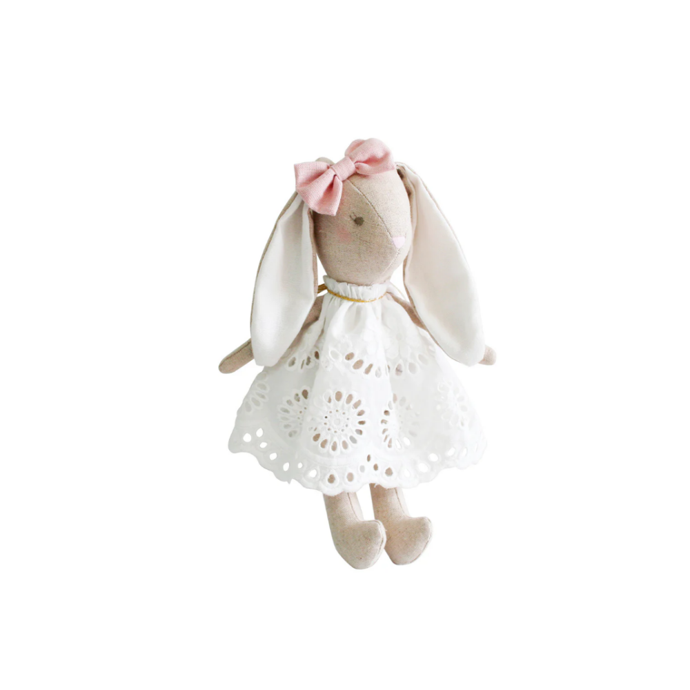 Personalised Alimrose Baby Broderie Bunny