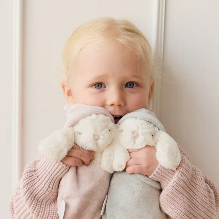 Personalised Jamie Kay Snuggle Bunnies - Sleeping Penelope - Blush