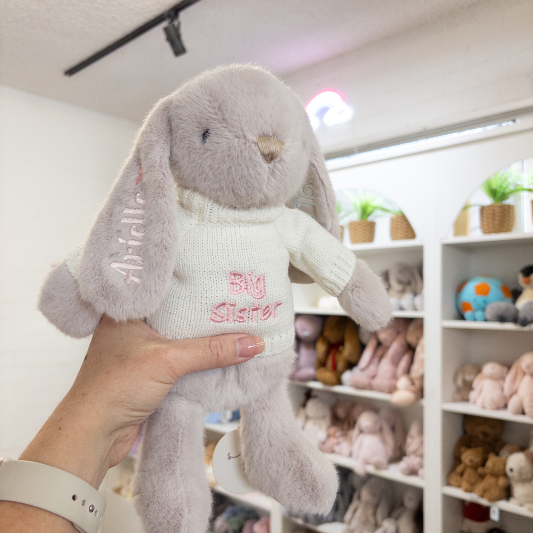 Big Sister Bunny & Jumper - Beige OS 30cm
