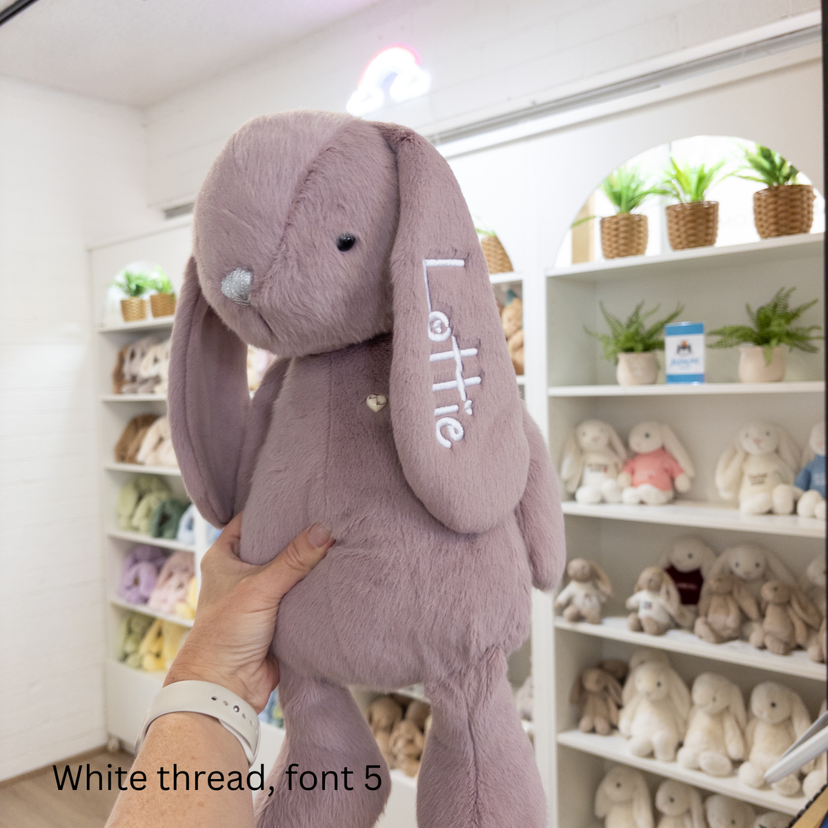 NEW Personalised Snuggle Bunnies - Periwinkle 45cm