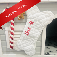 Personalised Puppy Christmas Stocking - Bone