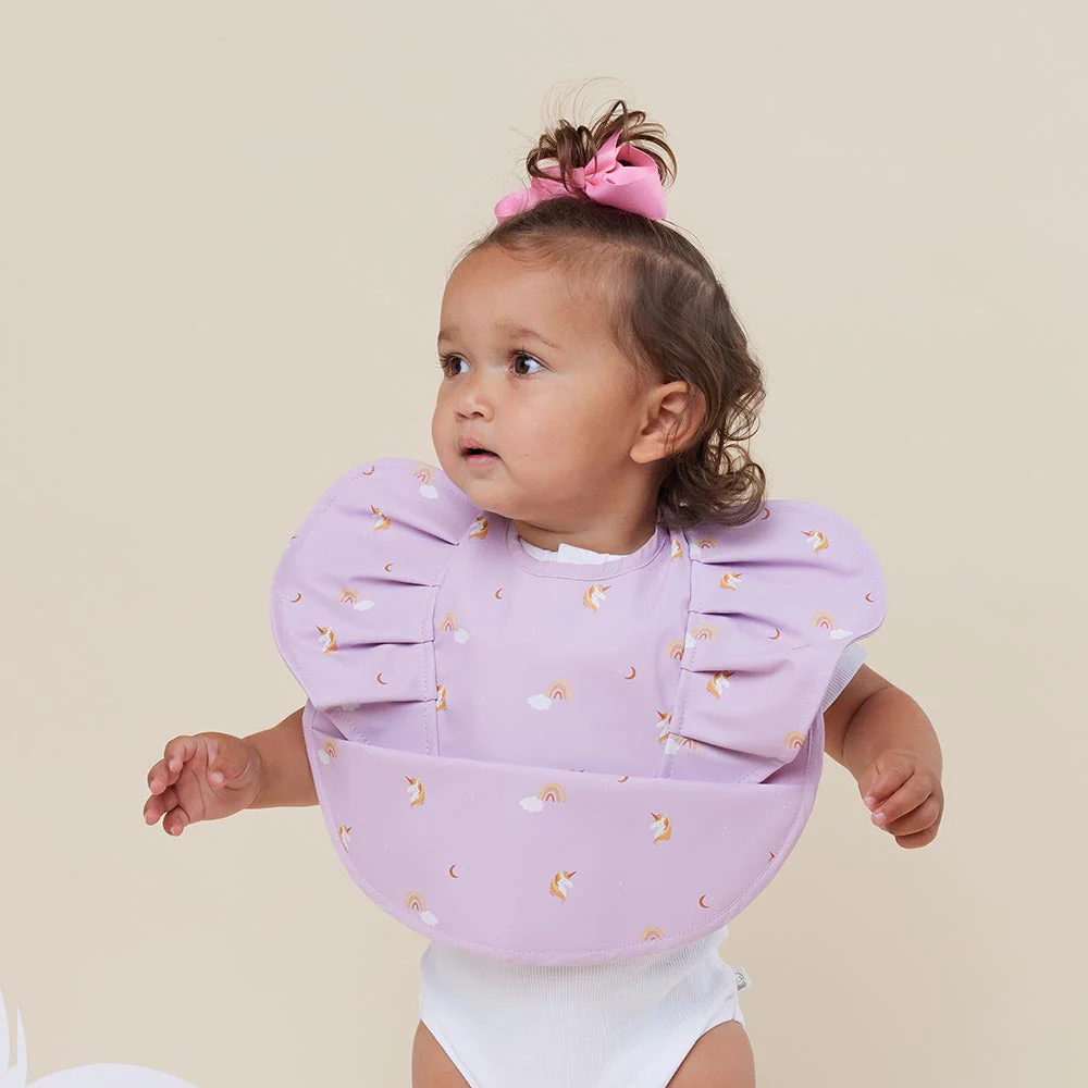 Snuggle Hunny Bib | Unicorn Frill