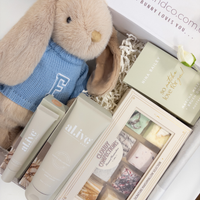 Personalised Mum & Bub Baby Boy Gift Hamper - Caramel