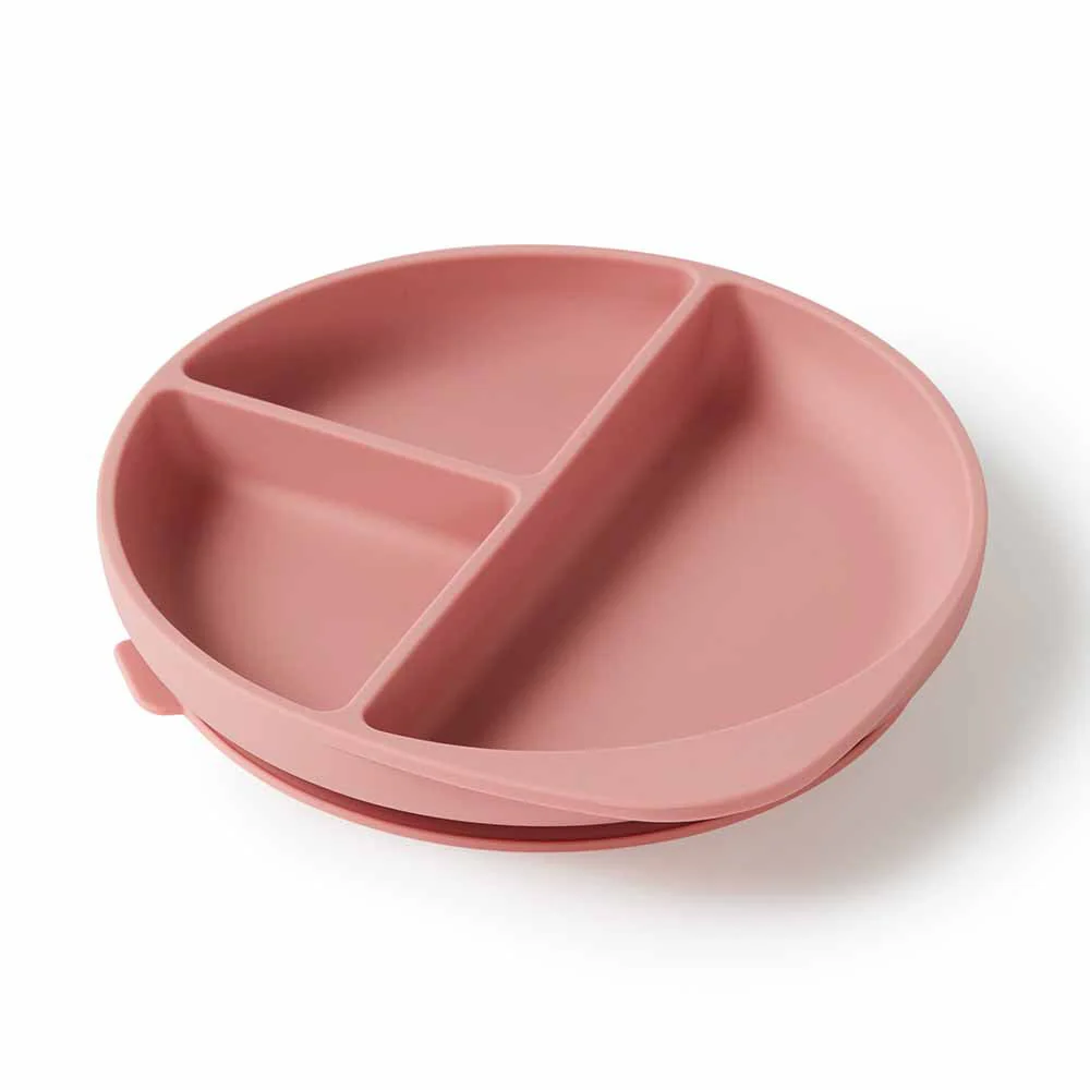 Snuggle Hunny Silicone Plate | Rose