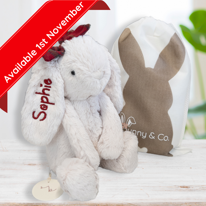 Jamie Kay Snuggle Bunnies - Christmas Penelope - 30cm (AVAILABLE 1 NOV 24)