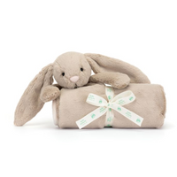 Personalised Jellycat Bashful Beige Bunny Blankie 9x70x56cm (NEW)