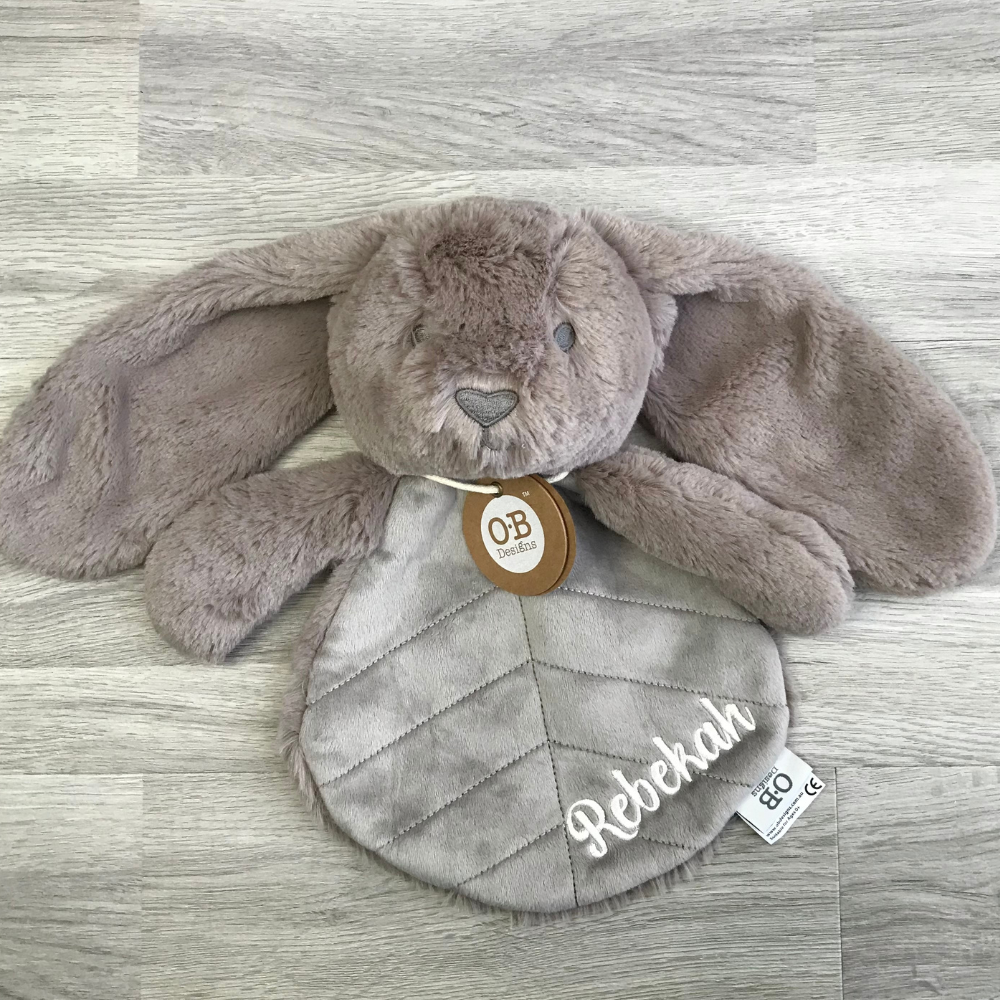 Personalised Byron Bunny Comforter - Earth Taupe