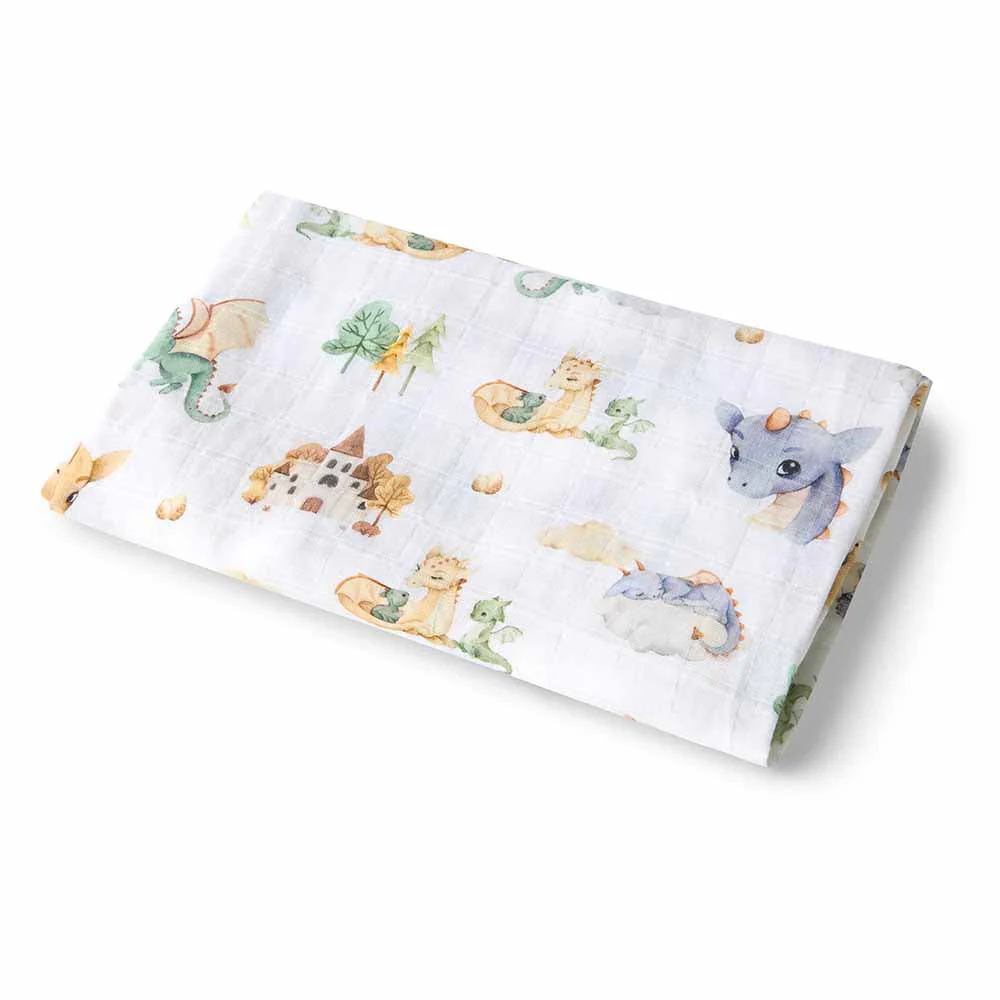 Snuggle Hunny Organic Muslin Wrap | Dragon