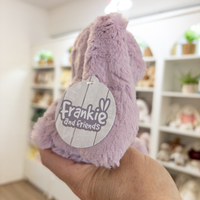 Personalised Tiny Spotty Bunnies 17cm - Lavender