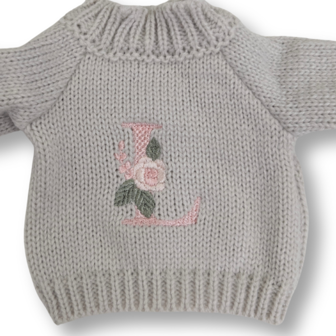 Personalised Bunny Jumper - Grey (MEDIUM)