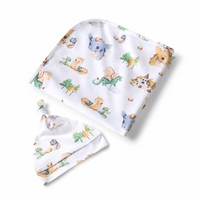 Snuggle Hunny Jersey Wrap & Beanie Set | Dragon