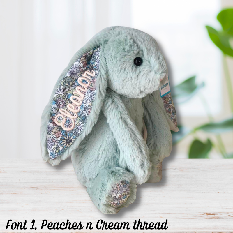 Personalised Jellycat Bunny - Sage Blossom