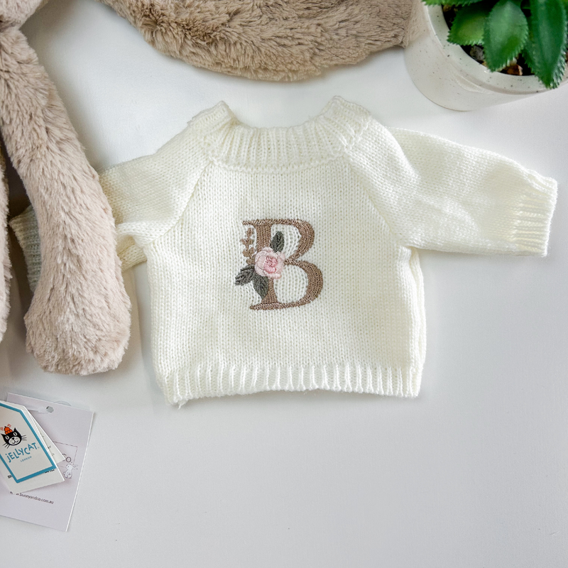 Personalised Bunny Jumpers - Cream (LARGE)