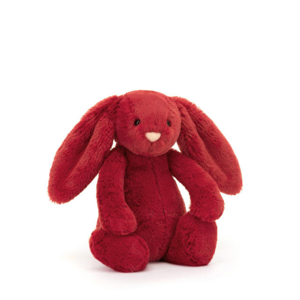 Personalised Jellycat Bunny - Bashful Cranberry Bunny (SMALL)