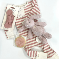 Personalised Small Jamie Kay Snuggle Bunny Gift Set - Blush