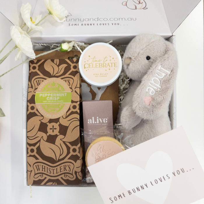 Mum & Bub Hamper - Beige Snuggle Bunnies