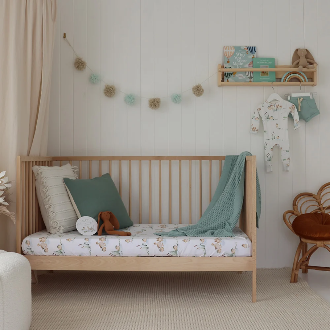 Snuggle Hunny Personalised Baby Blanket - Sage/Mint